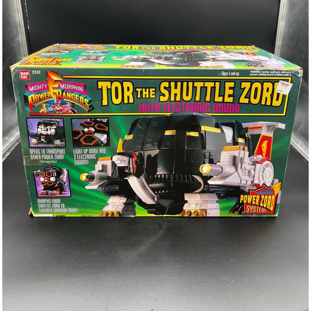 Bandai 1994 Mighty Morphin Power Rangers Tor The Shuttle Zord 2242 Vintage Boxed